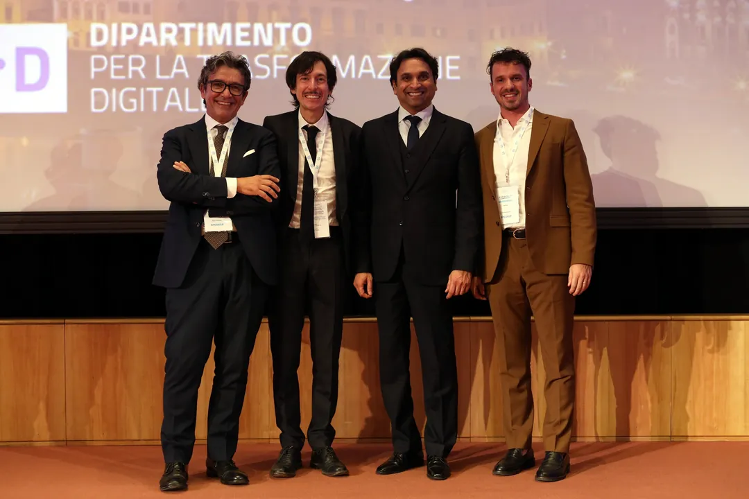 With Dr. Piero Venezia, Prof. Murali Srinivasan and Dr. Francesco Guido Mangano — Florence, Italy